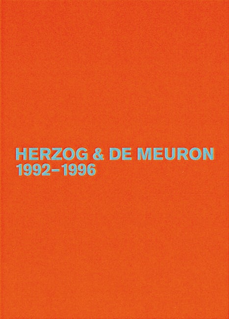 Book cover image for Herzog & de Meuron 1992-1996 ISBN: 9783764371128